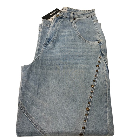 Fashion Nova’ Wide Leg Jeans - Picture 1 of 11